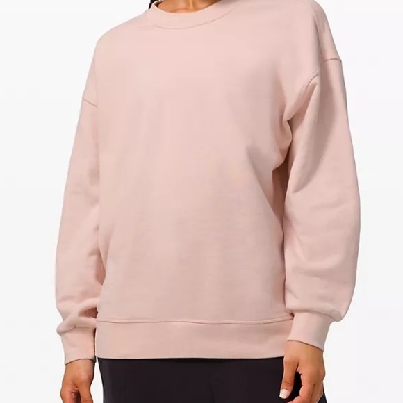 LULULEMON Perfectly Oversized Crew Sweatshirt, Feather Pink, size 10 - Picture 6 of 6